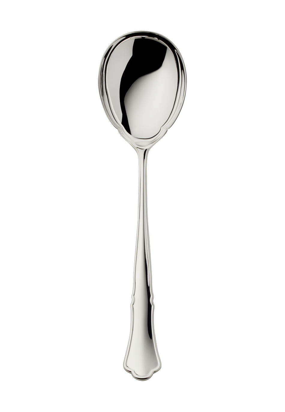 Alt-Chippendale Compote/Salad Serv. Spoon, la. (925 Sterling Silver)