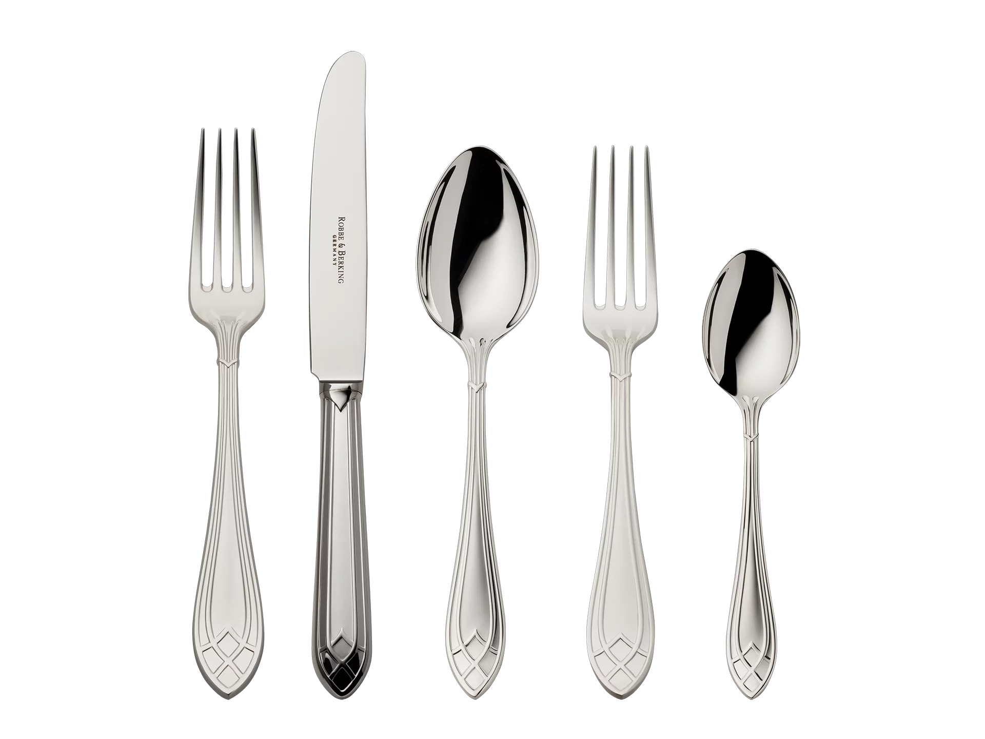 Arcade 5-piece place setting (925 Sterling Silver)