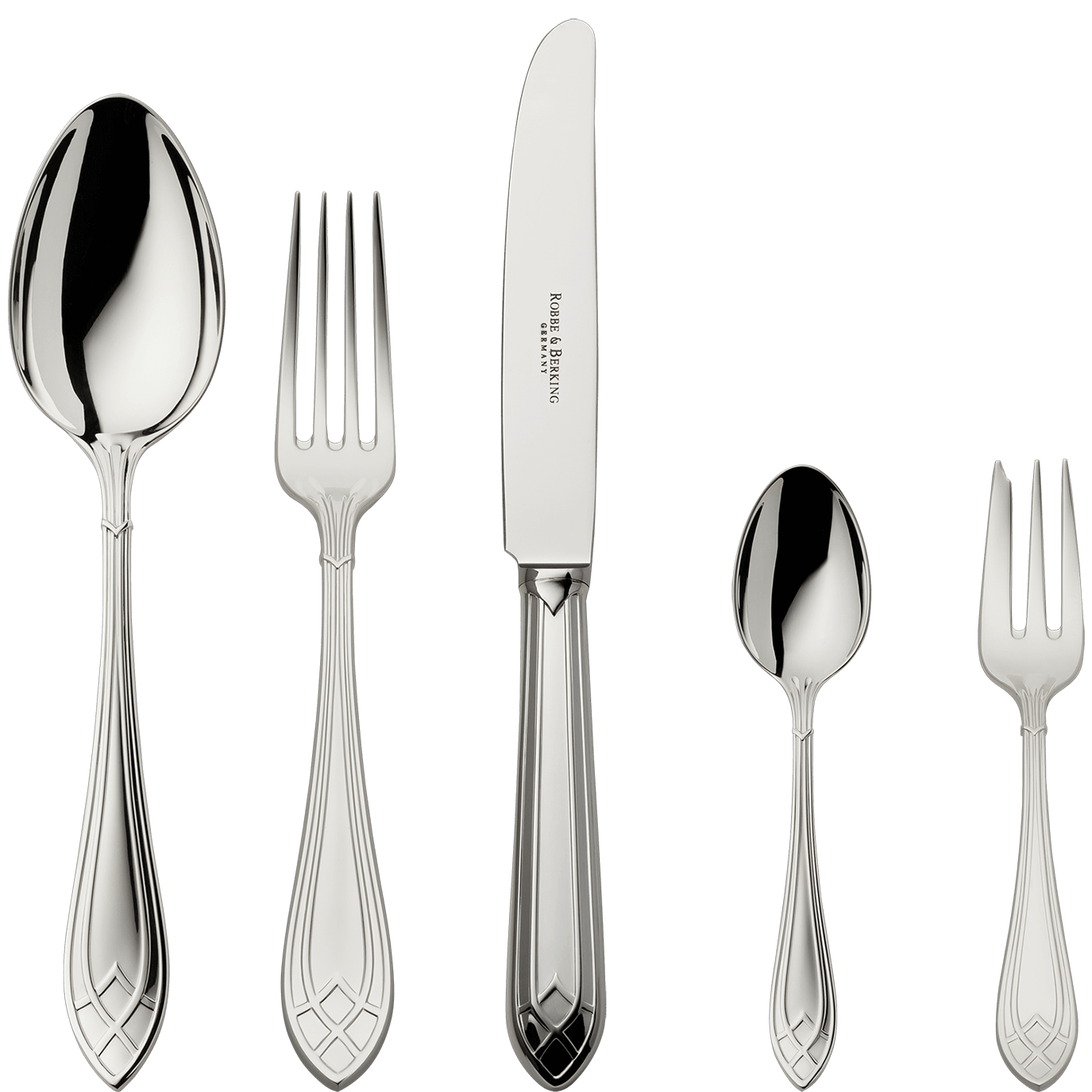 Arcade 5-piece place setting (925 Sterling Silver)