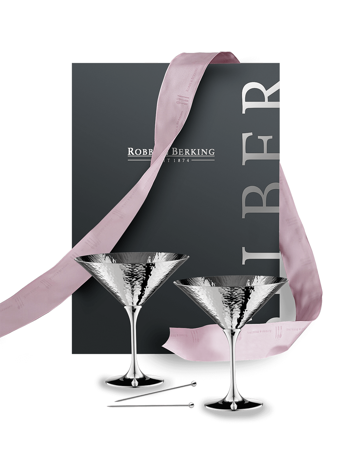 Martelé Cocktail Gift Set (90g silverplated)