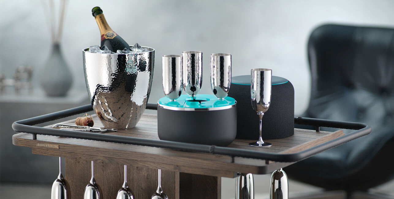 Martelé champagne cooler and ice bucket for sparkling moments