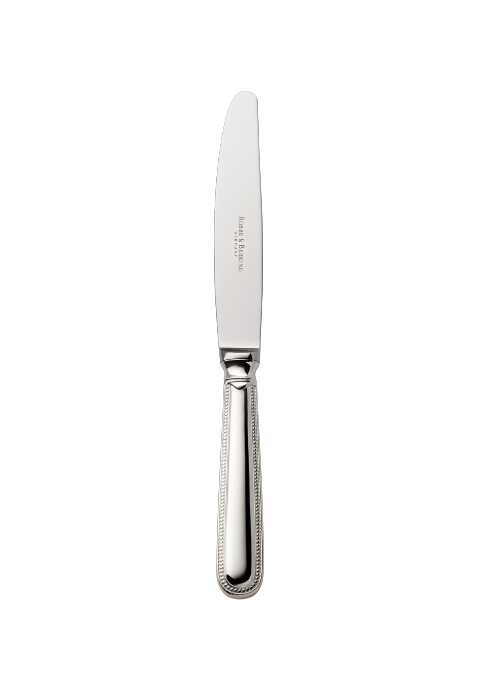 Französisch-Perl Menu Knife (150g massive silverplated)
