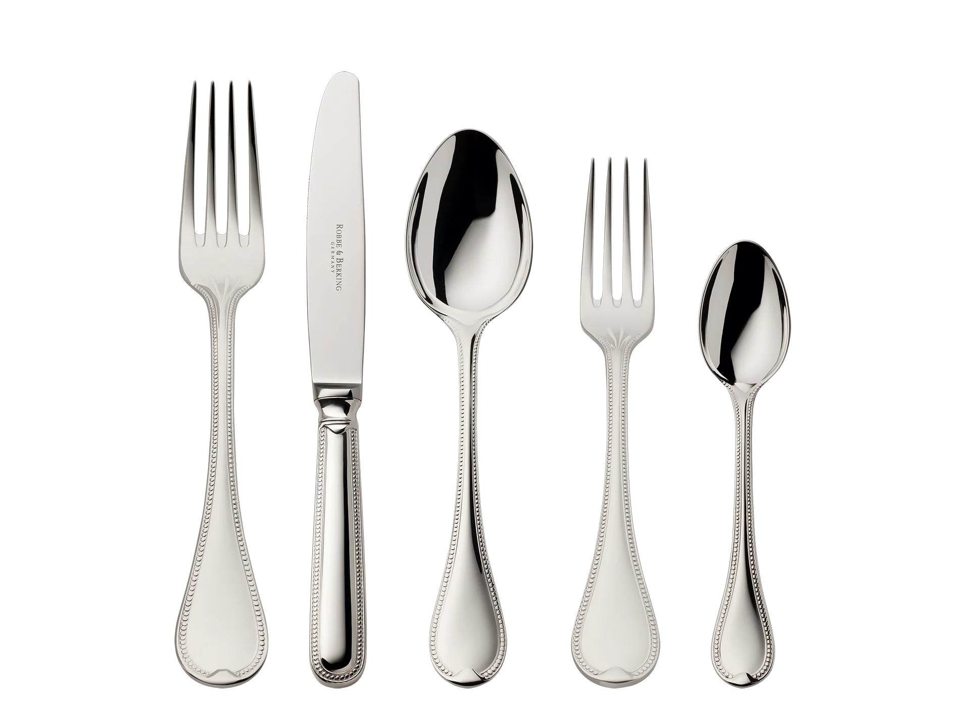 Französisch-Perl 5-piece place setting (925 Sterling Silver)