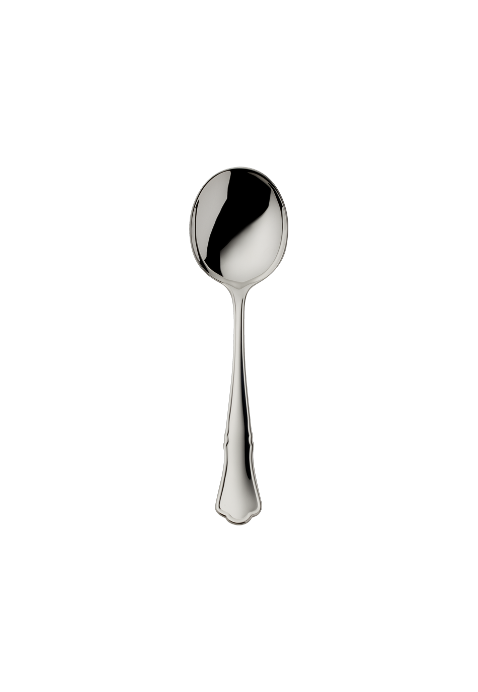 Alt-Chippendale Cream Spoon (Broth Spoon) (150g massive silverplated)