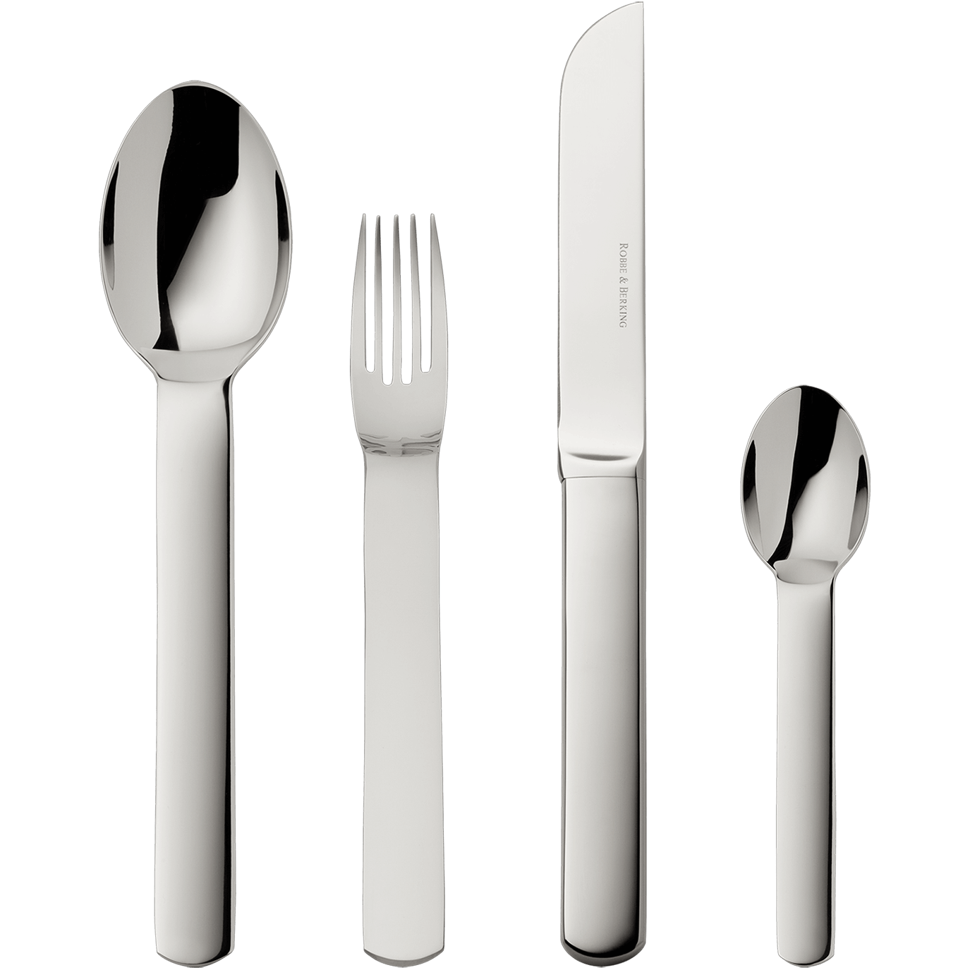 Topos 4-piece set (18/8 stainless steel)