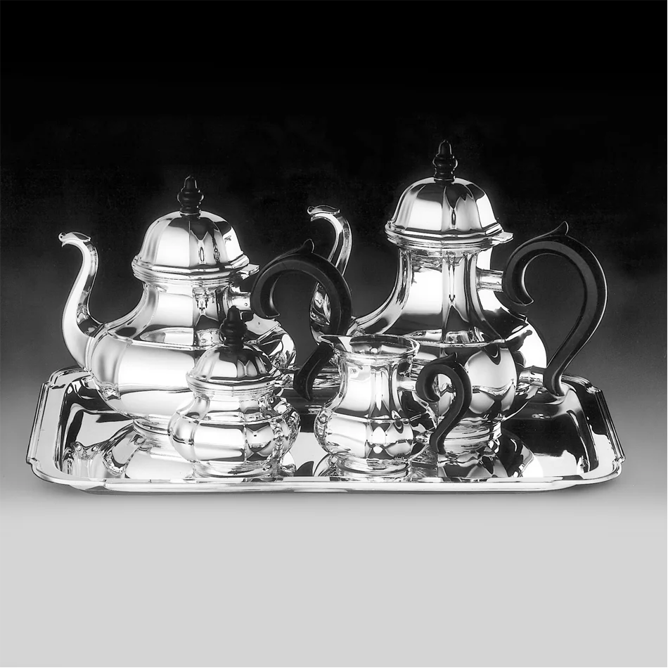 Alt-Augsburg Coffee and tea set, 5-pieces (925 Sterling Silver)