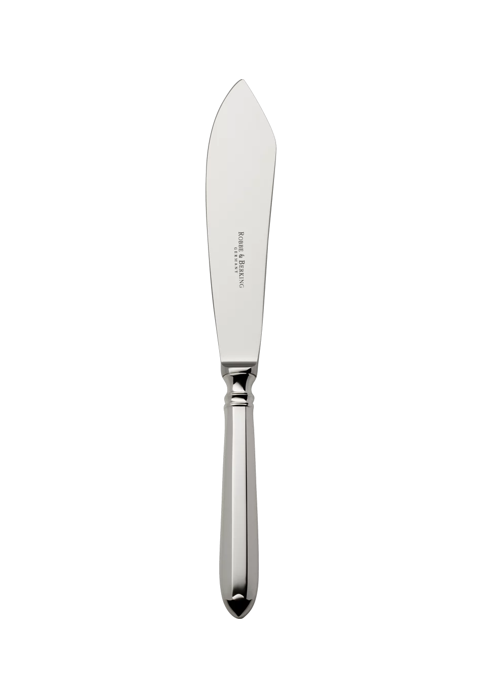 Navette Tart Knife (150g massive silverplated)