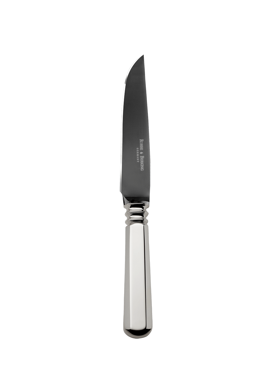 Alt-Spaten Steak Knife Frozen Black (150g massive silverplated)