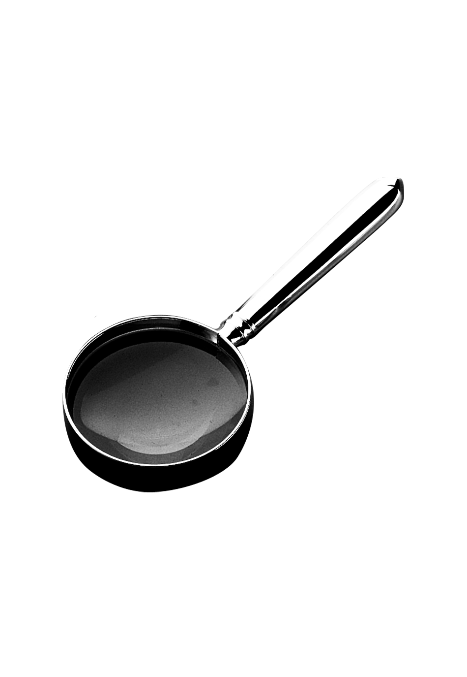 Navette Magnifying glass (150g massive silverplated)