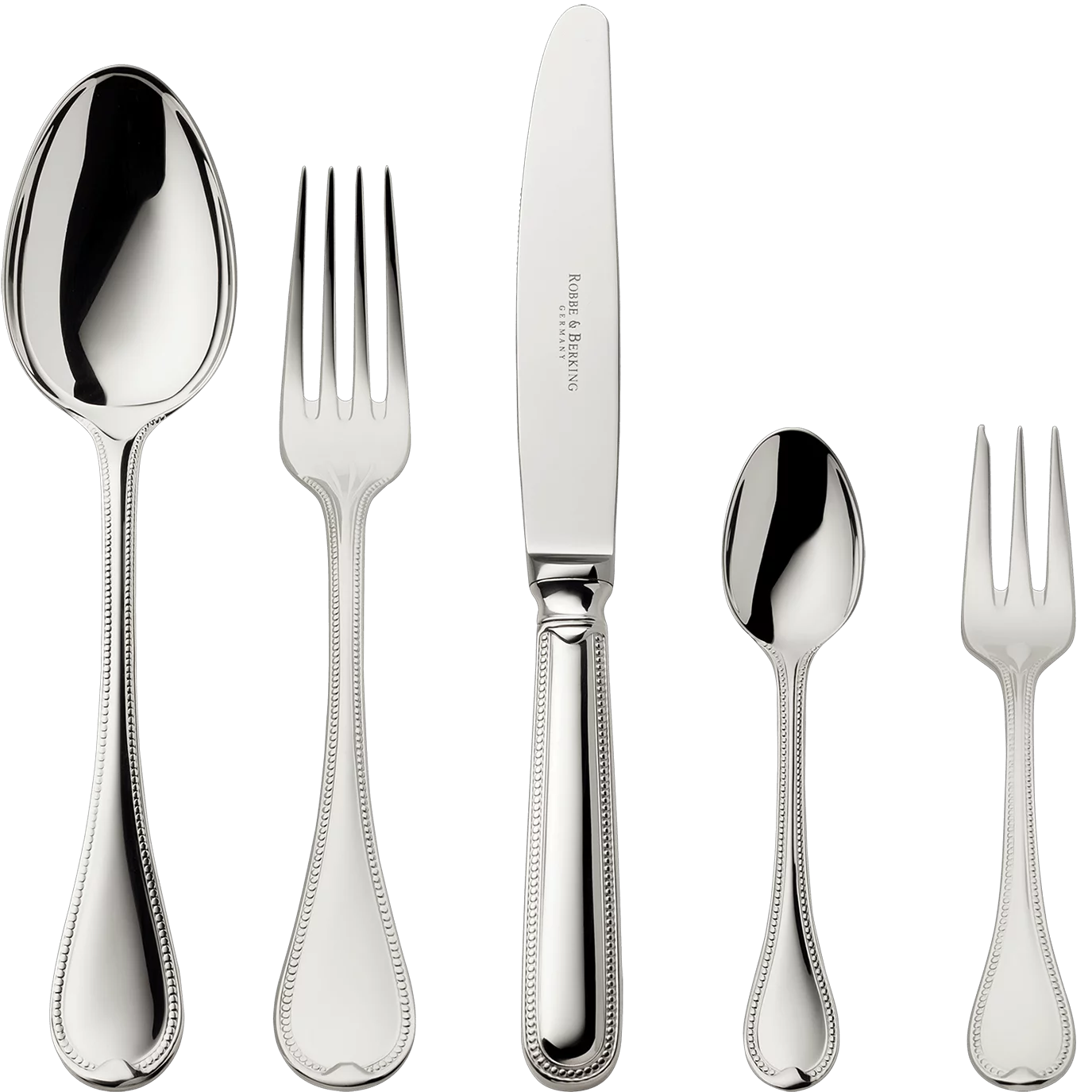 Französisch-Perl 5-piece place setting (925 Sterling Silver)