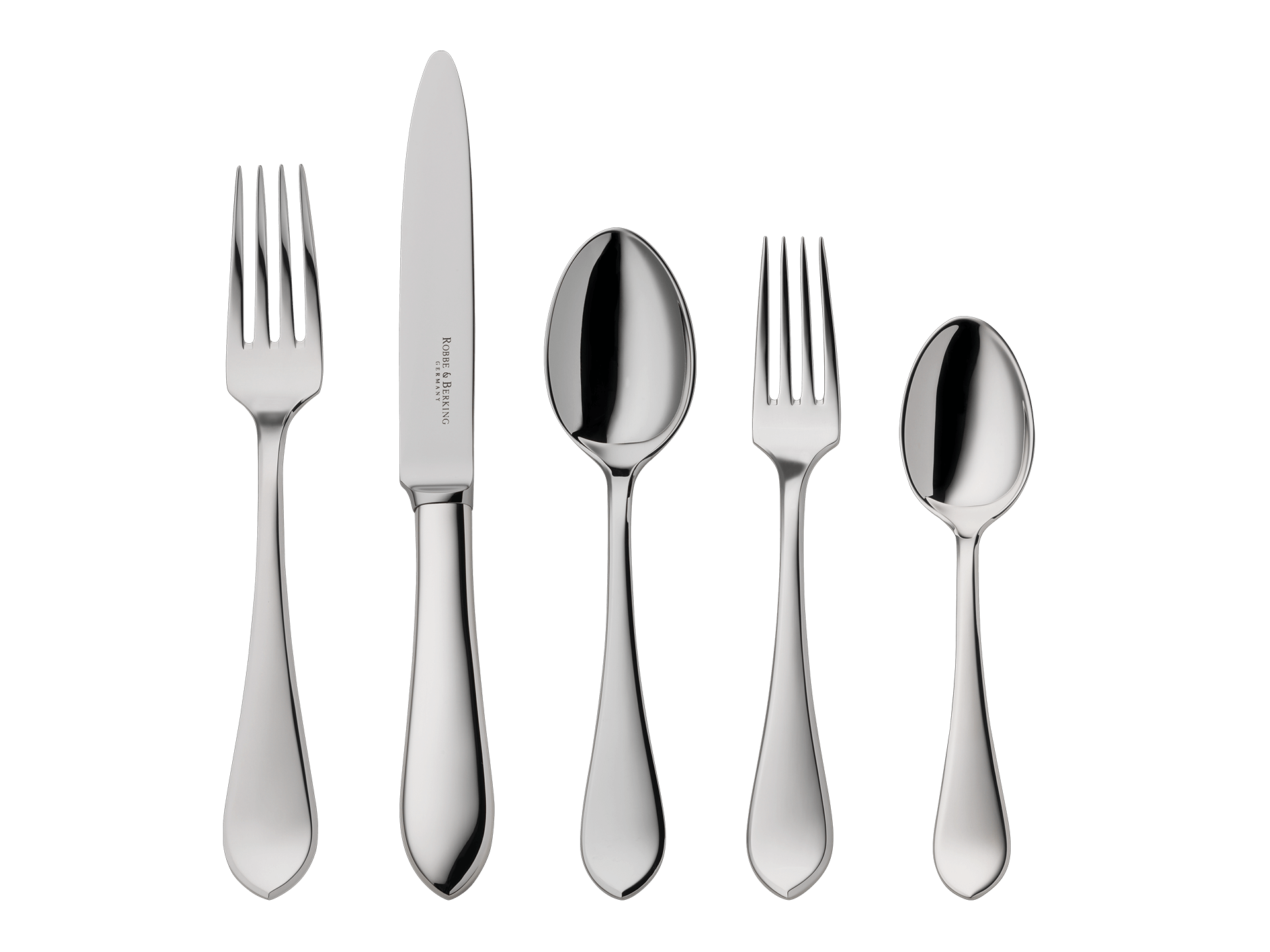 Eclipse 5-piece place setting (150g massive silverplated)