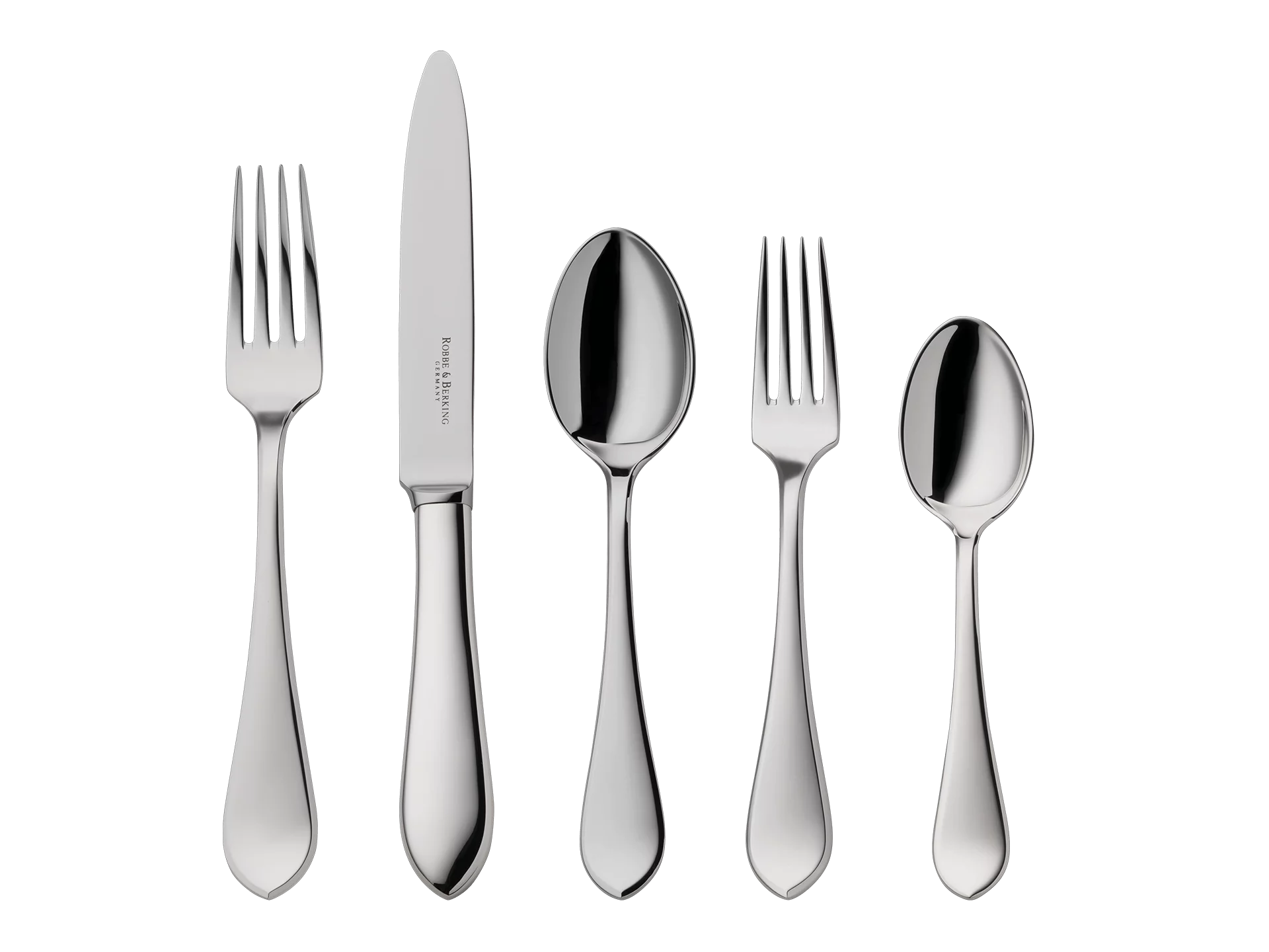 Eclipse 5-piece place setting (150g massive silverplated)