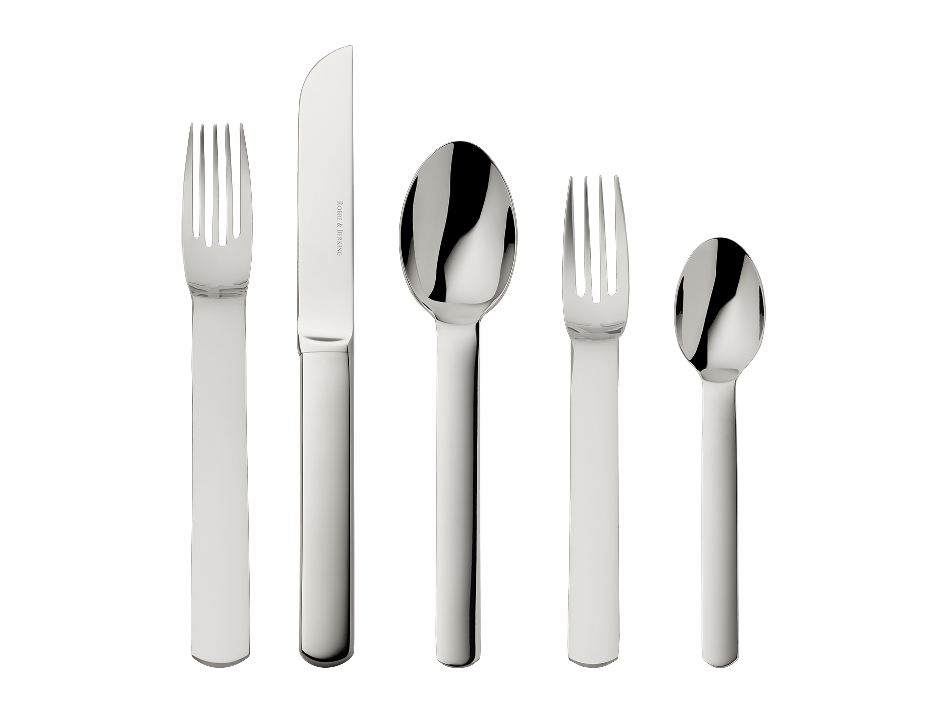 Topos 5-piece place setting (18/8 stainless steel)
