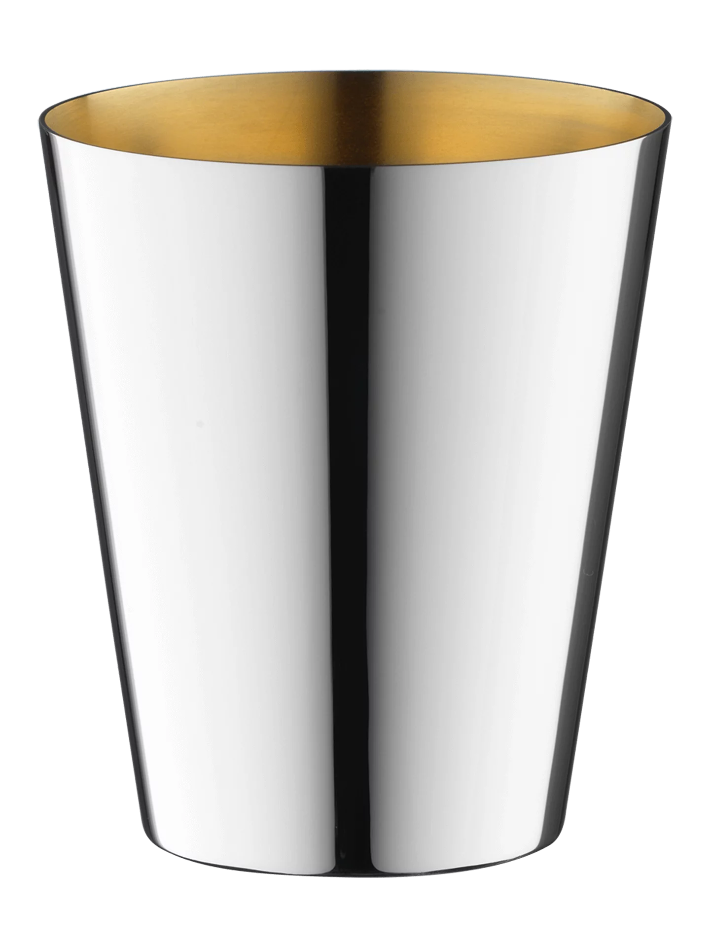 Dante Gin, water, wine tumbler, inside gold (90g silverplated, gold-plated inside)