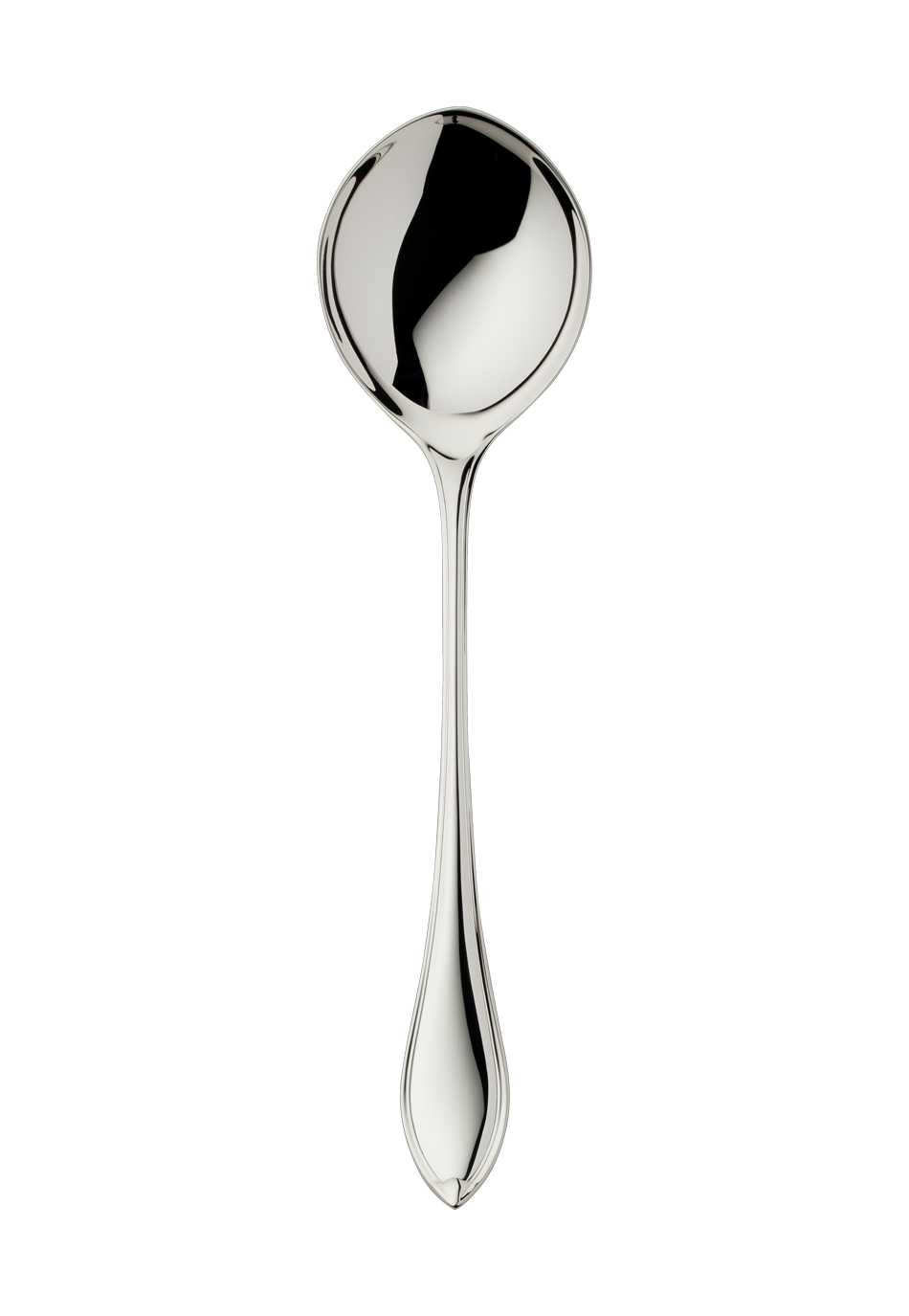 Navette Compote/Salad Serving Spoon, large (150g massive silverplated)