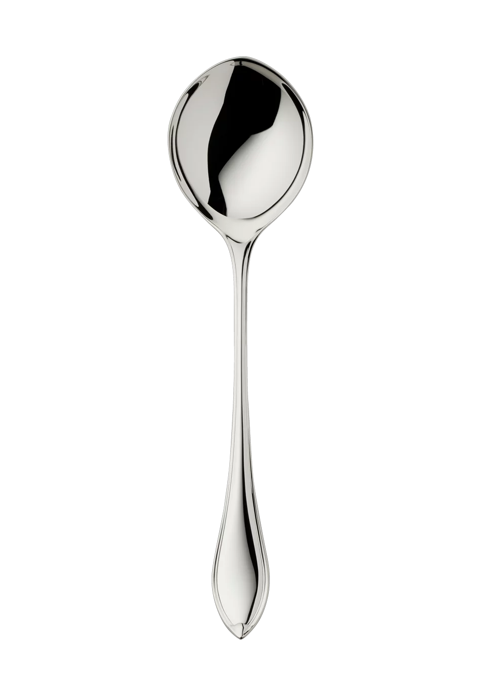 Navette Compote/Salad Serving Spoon, large (150g massive silverplated)