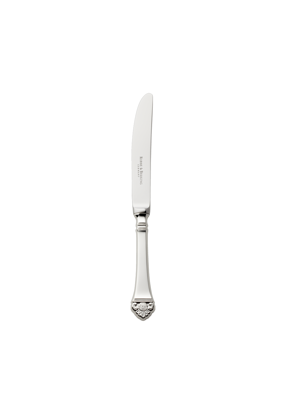 Rosenmuster Cake Knife / Fruit Knife (150g massive silverplated)