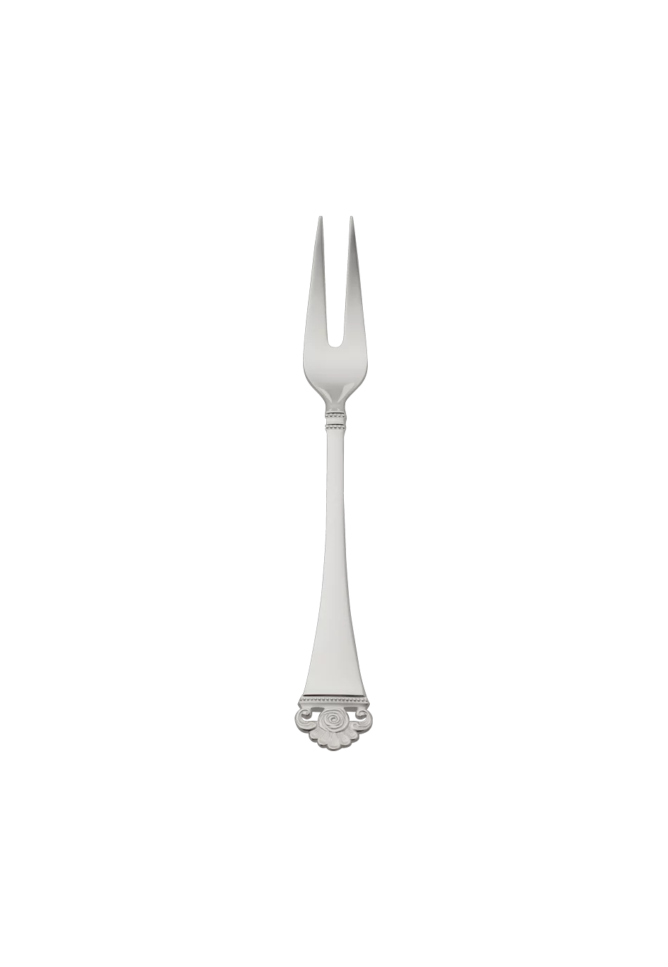 Rosenmuster Meat Fork, large (150g massive silverplated)