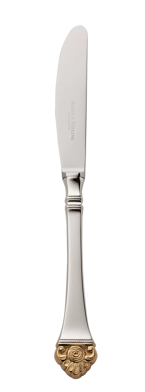 Rosenmuster Menu Knife (925 Sterling Silver, partly gilded)
