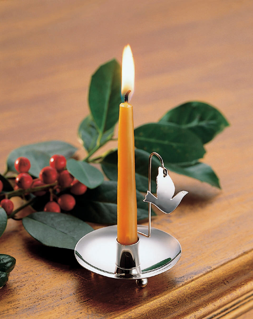 Table Candlestick Dove (925 Sterling Silver)
