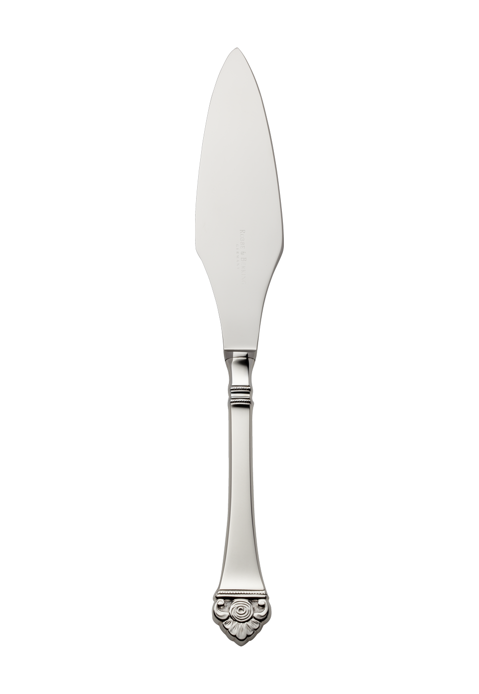 Rosenmuster Tart Knife (150g massive silverplated)