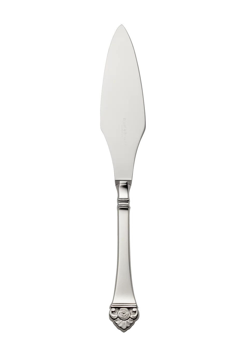 Rosenmuster Tart Knife (150g massive silverplated)
