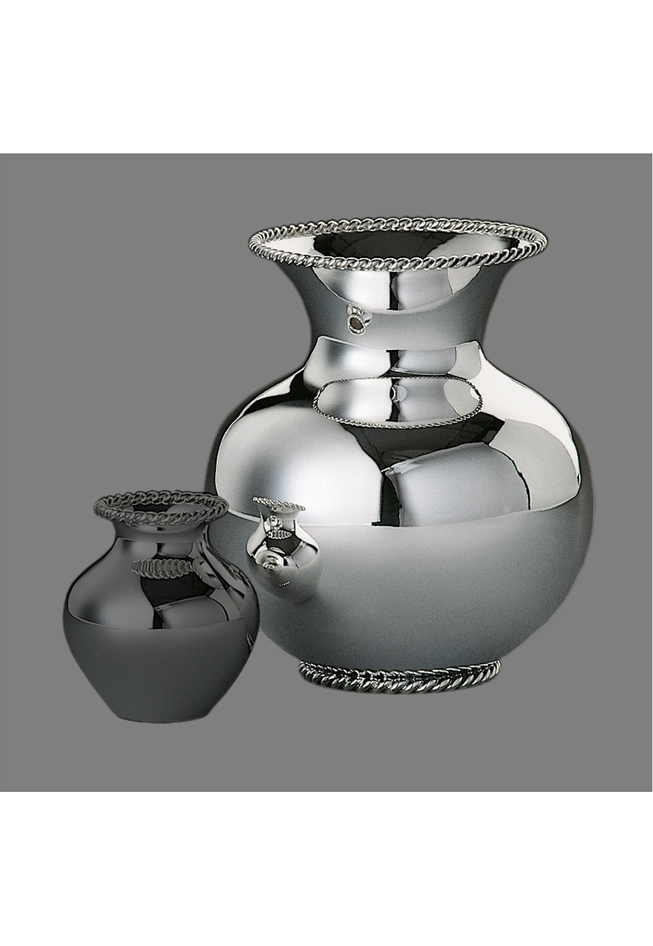 Kordelrand Vase, 16 Cm (925 Sterling Silver)