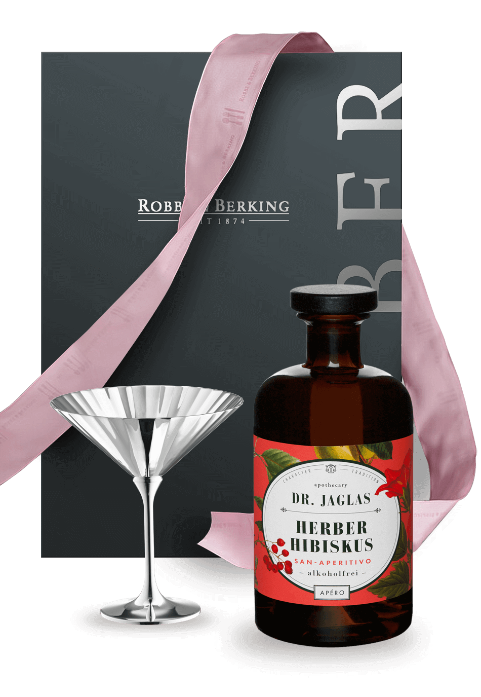 Robbe & Berking Belvedere Cocktail-Geschenkset (90g versilbert)