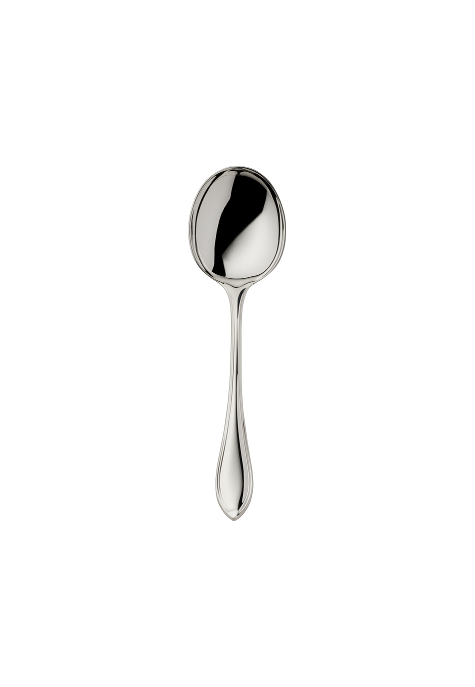 Navette Cream Spoon (Broth Spoon) (925 Sterling Silver)