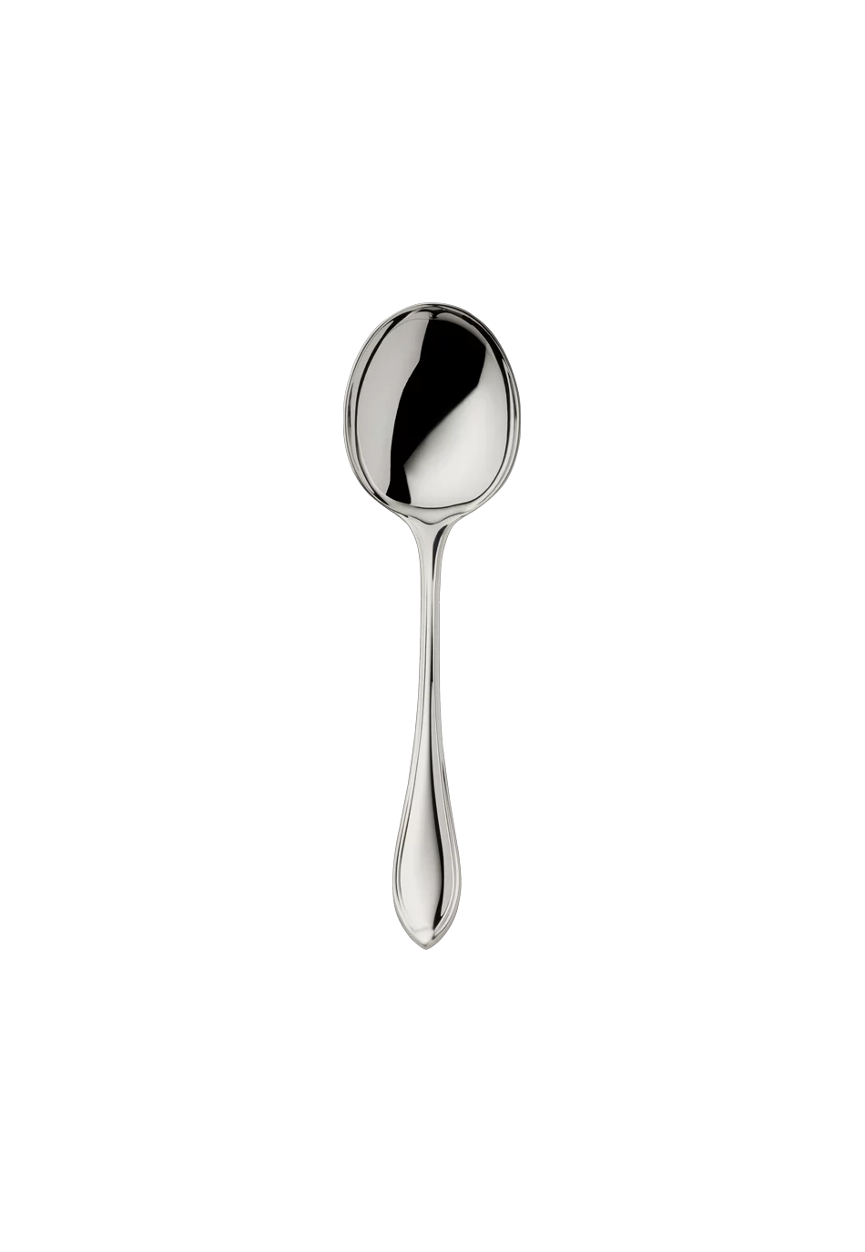 Navette Cream Spoon (Broth Spoon) (925 Sterling Silver)