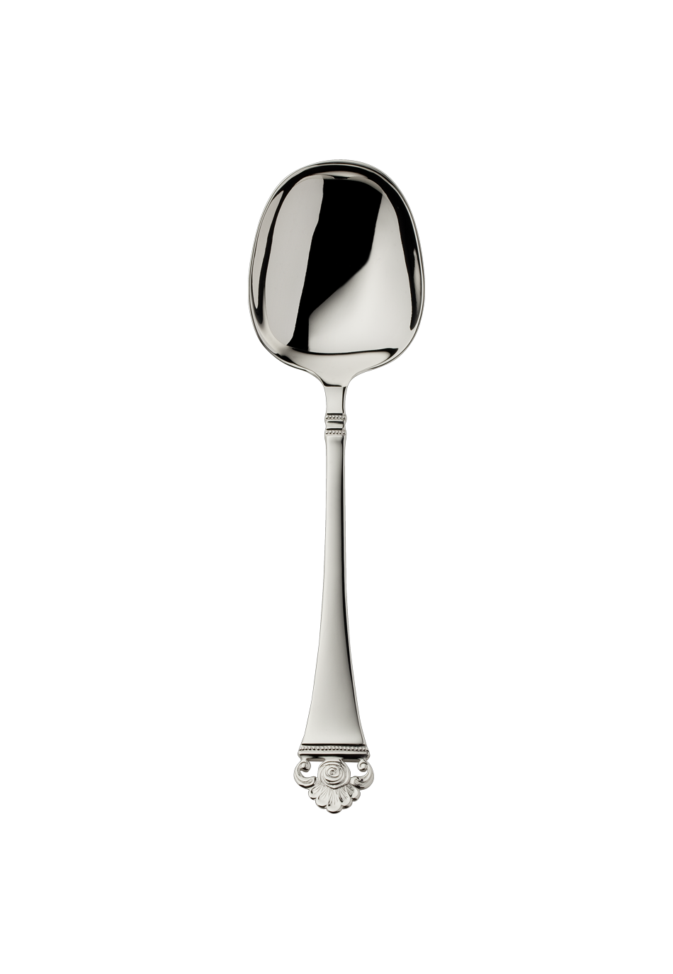 Rosenmuster Compote/Salad Serving Spoon, large (925 Sterling Silver)