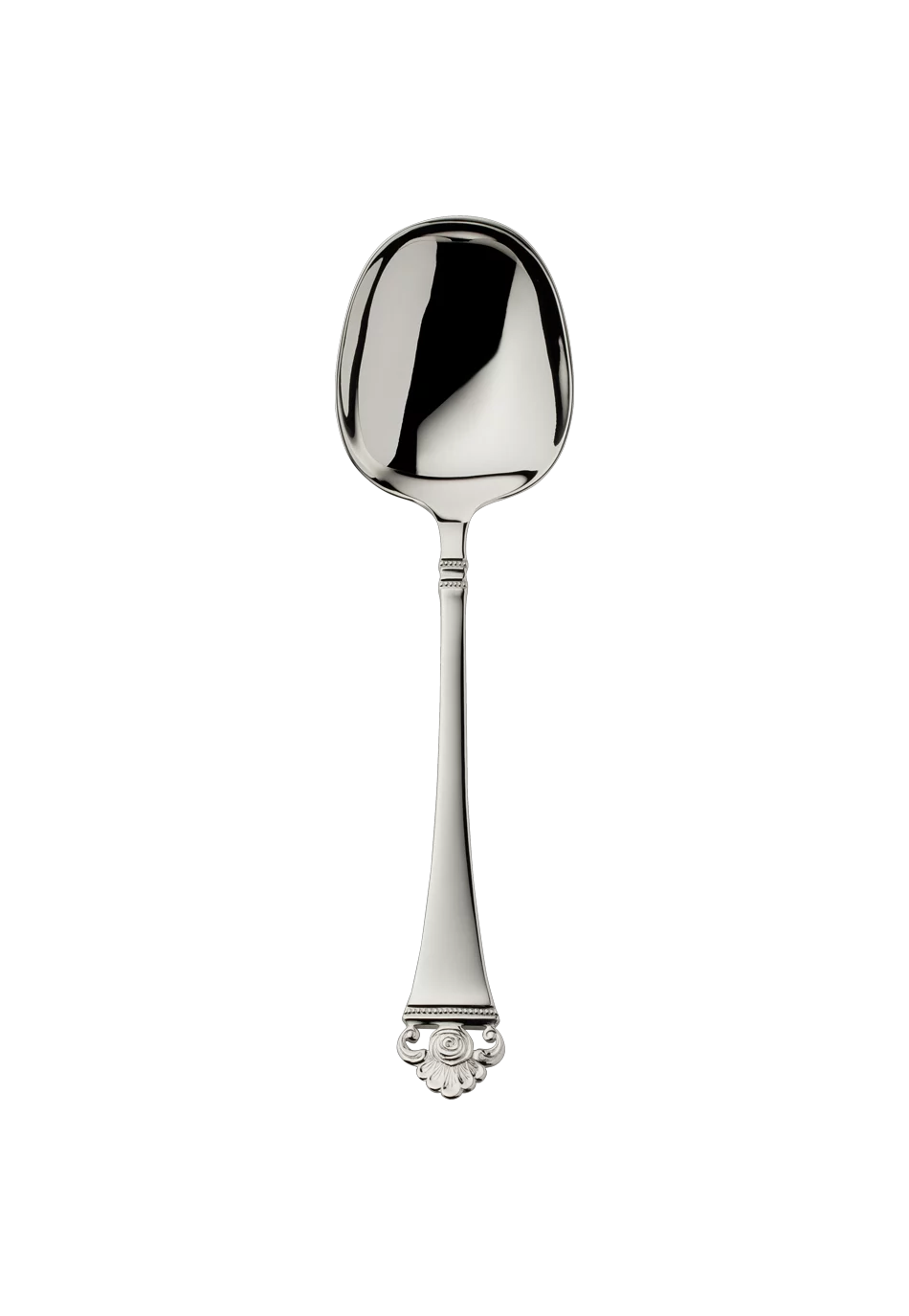 Rosenmuster Compote/Salad Serving Spoon, large (925 Sterling Silver)