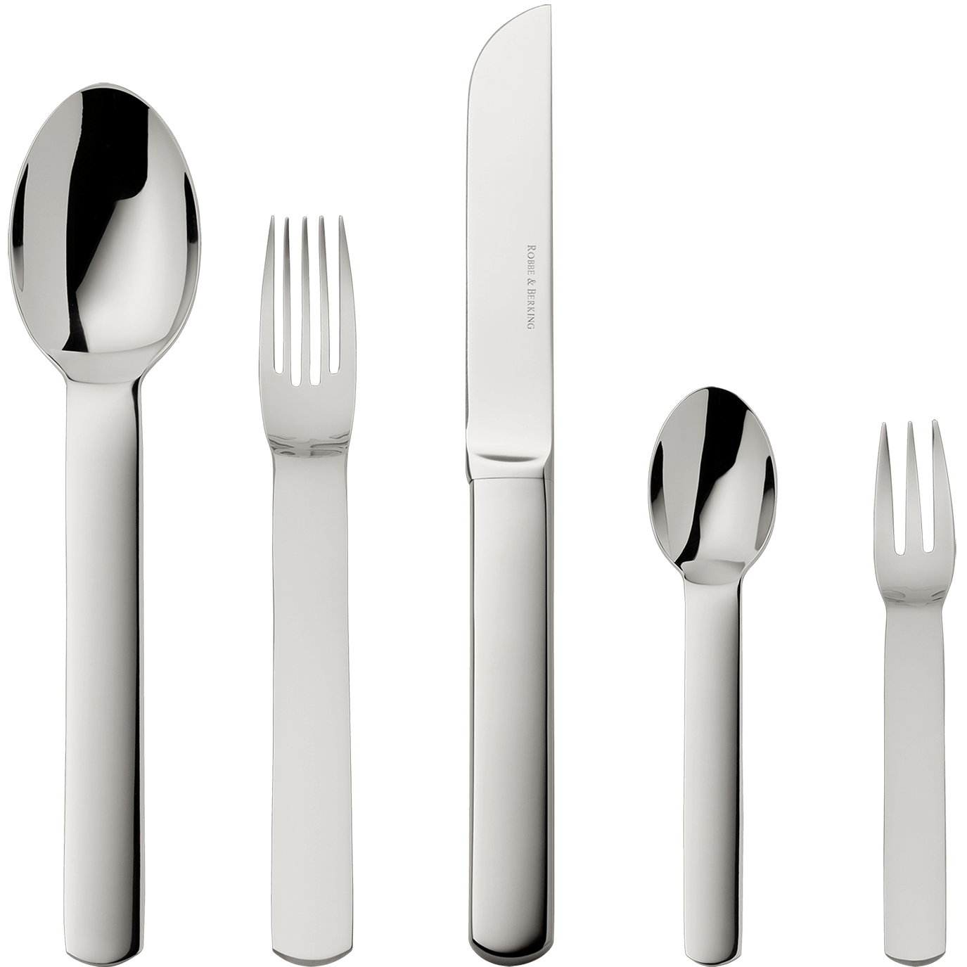 Topos 5-piece place setting (18/8 stainless steel)