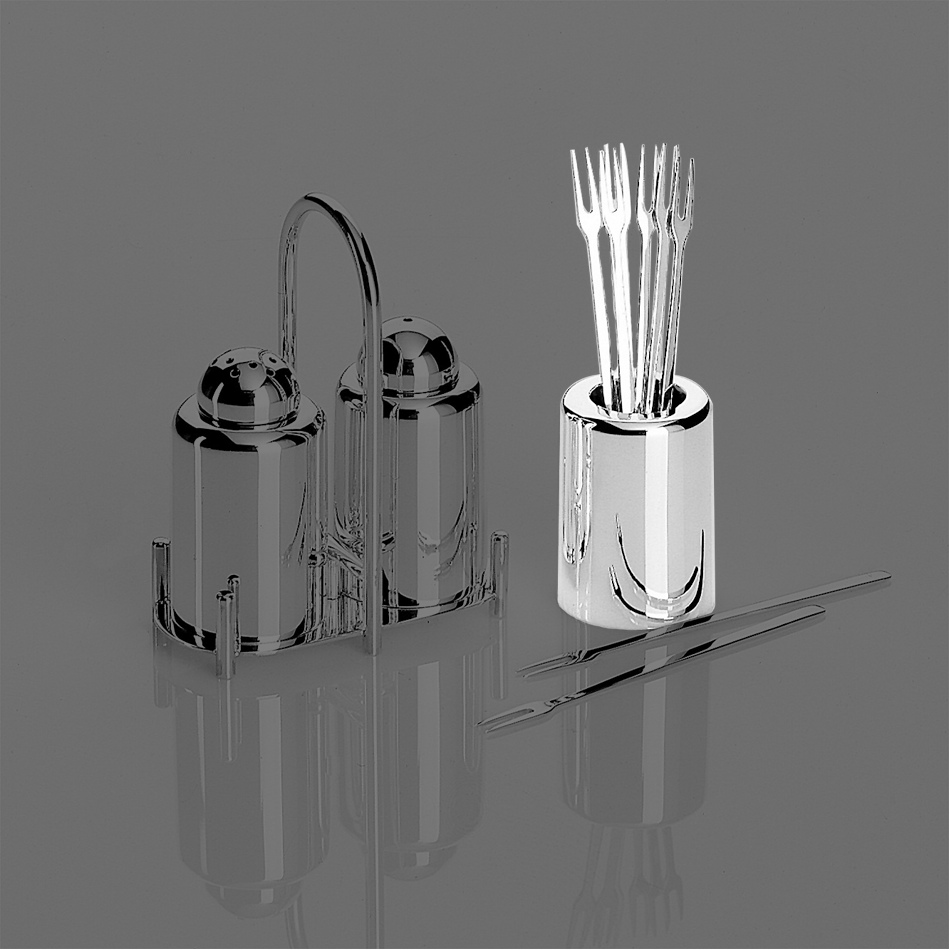 Alta Box with 6 cocktailsticks (925 Sterling Silver)
