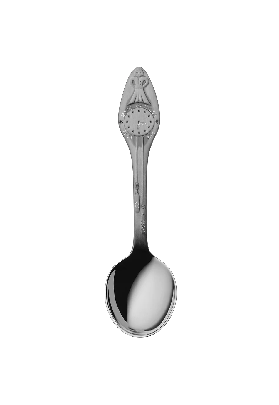 Birth Spoon Girl  (150g massive silverplated)