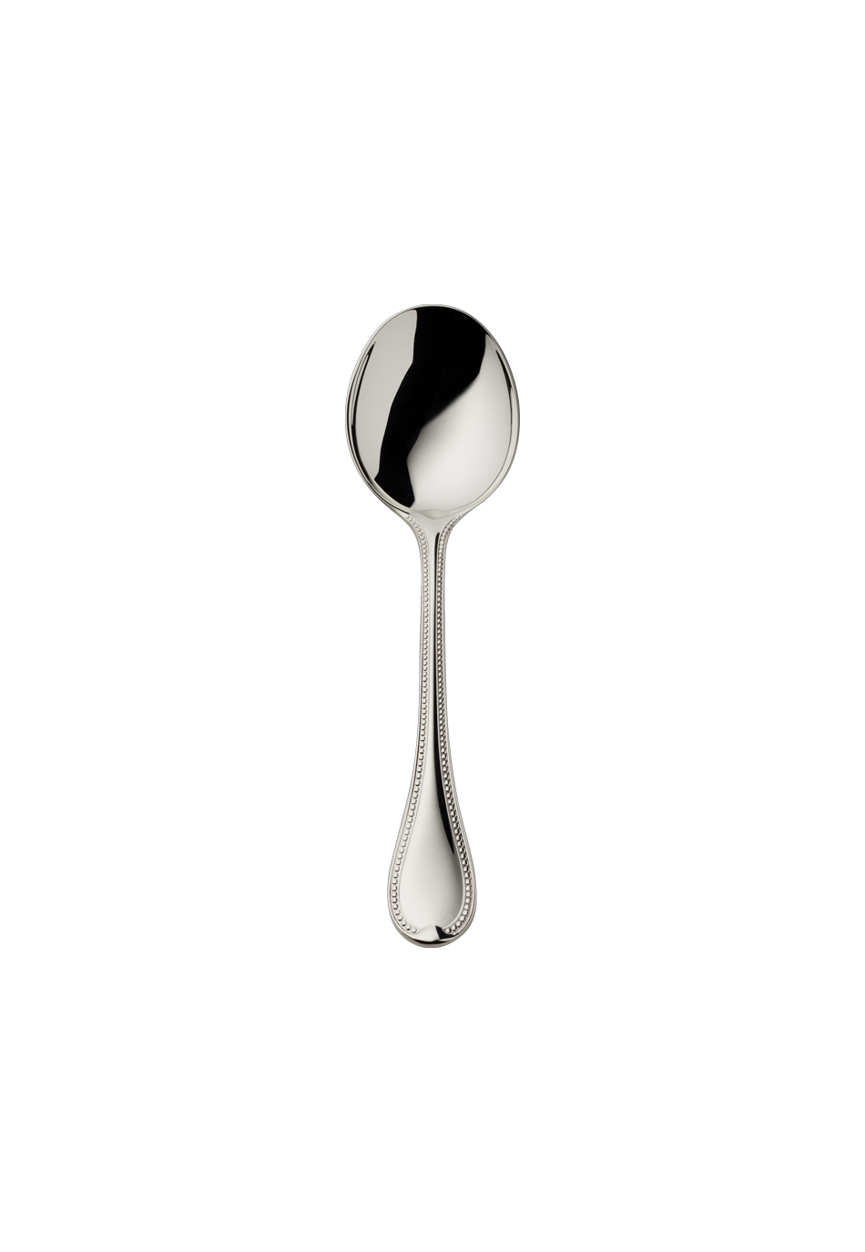 Franz. Perl Cream Spoon (Broth Spoon) (150g massive silverplated)