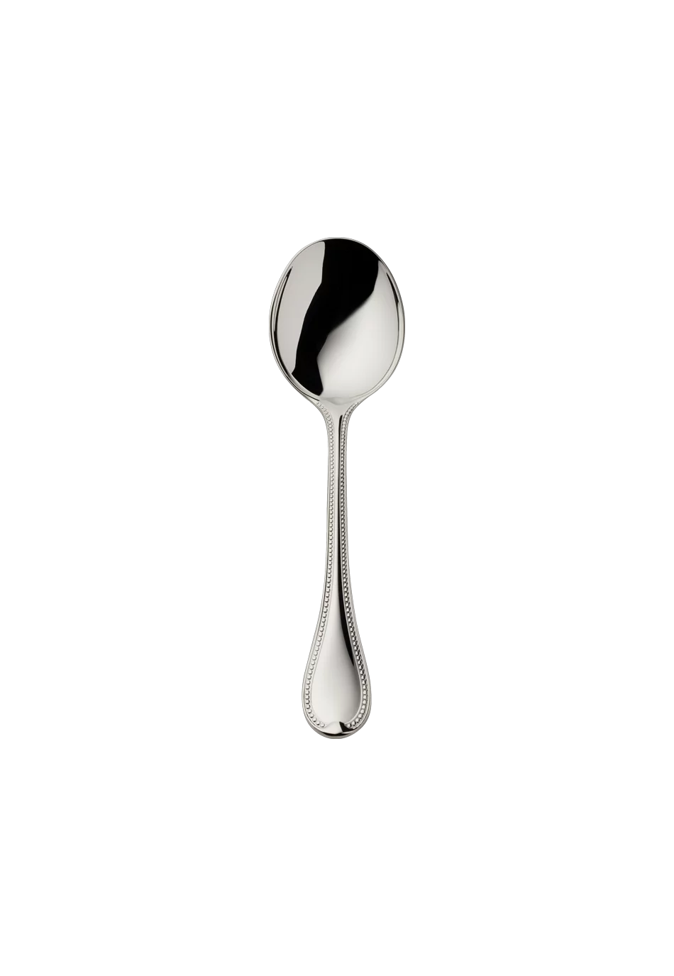 Französisch-Perl Cream Spoon (Broth Spoon) (150g massive silverplated)