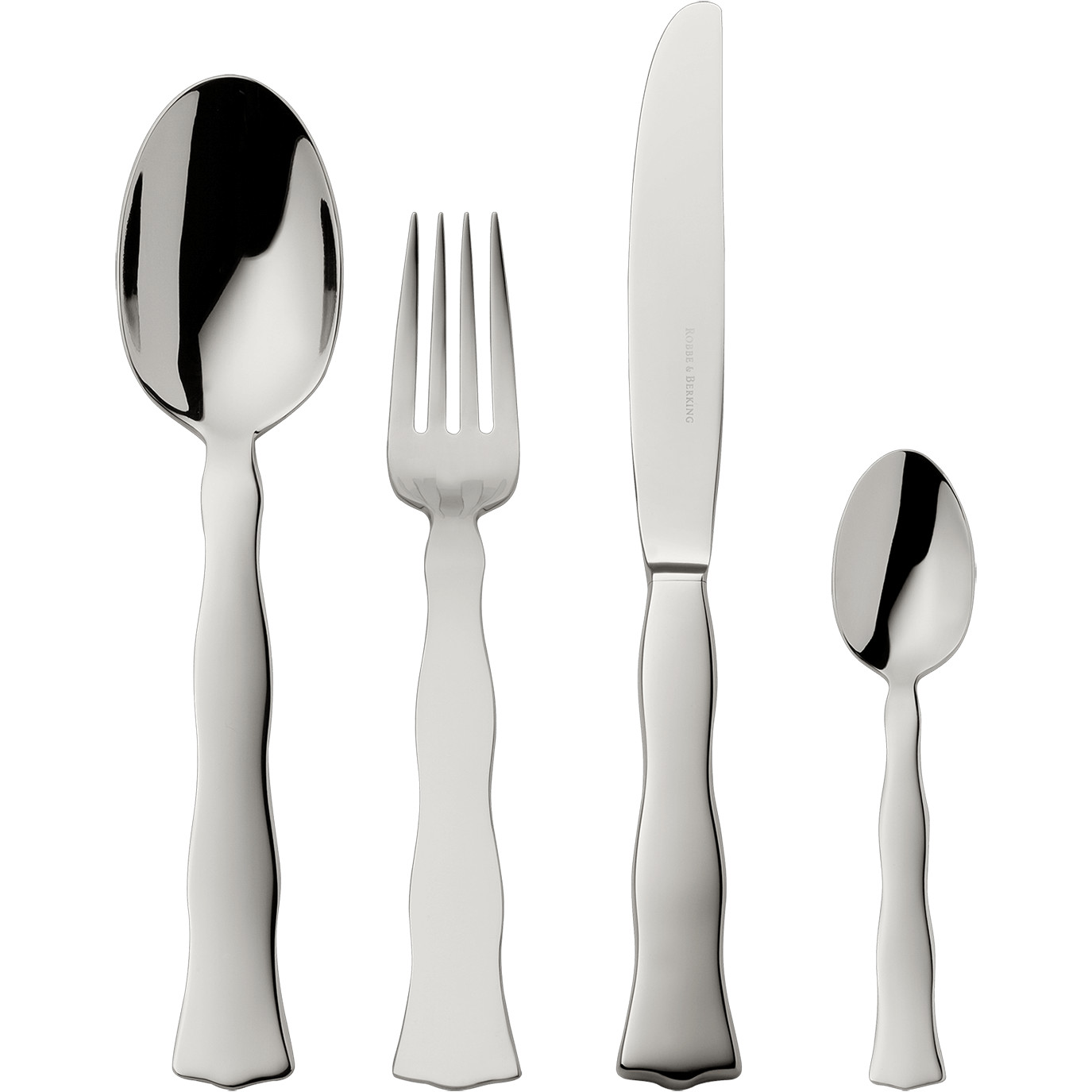 Lago 4-piece set (18/8 stainless steel)