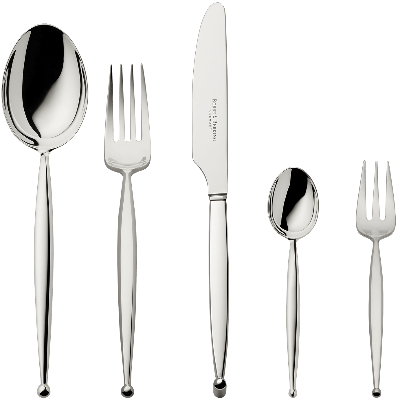 Gio 5-piece place setting (925 Sterling Silver)