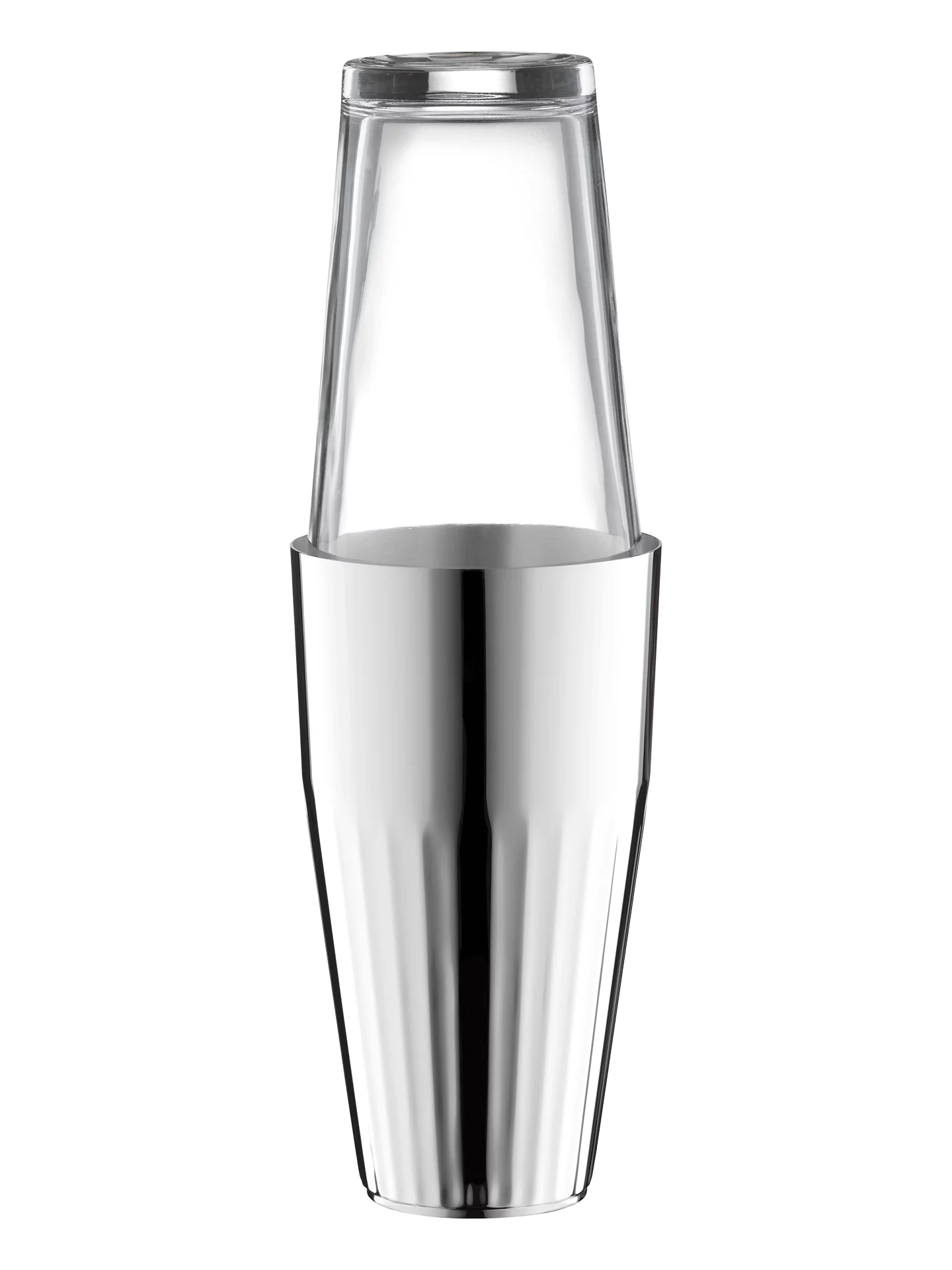 Belvedere Cocktailshaker mit Glas (90g versilbert)