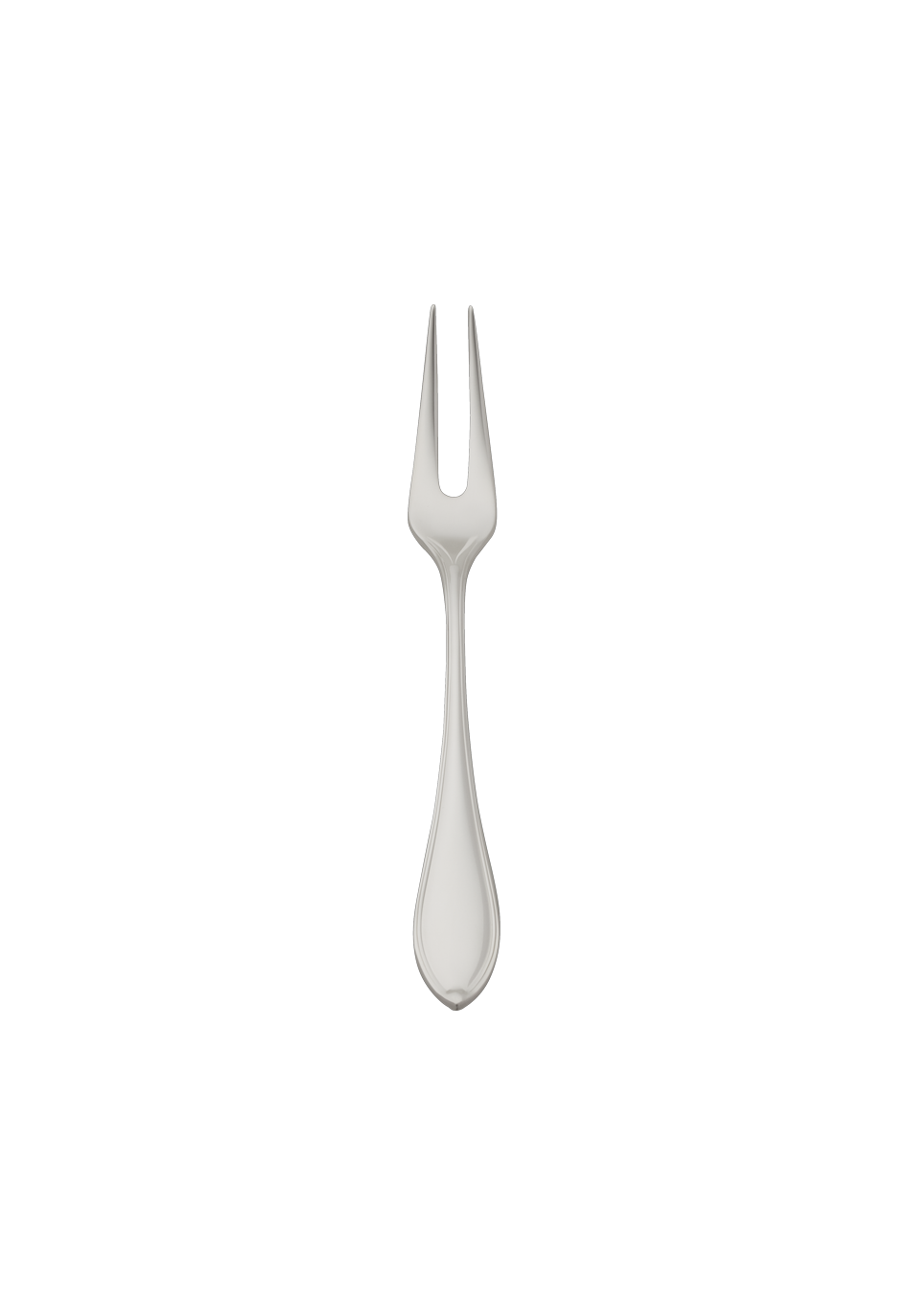 Navette Meat Fork, large (150g massive silverplated)